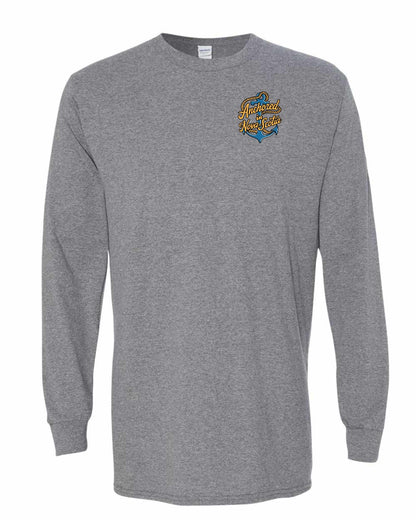 Anchored in Nova Scotia (New Design) Left Chest Long Sleeve Tee
