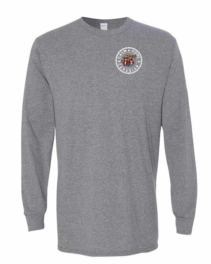 Calm Cool Moose and Beaver Left Chest Long Sleeve