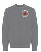 Calm Cool Canadian Leaf Left Chest Crewneck Sweatshirt - Gildan Canada (sewn Internationally) - Unisex