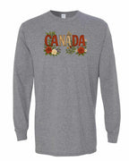 Canada Flowers Long Sleeve - Gildan Canada (sewn Internationally) - Unisex