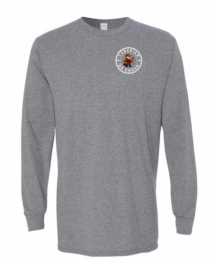 CDN as Chuck Male Beaver Left Chest and Back Long Sleeve