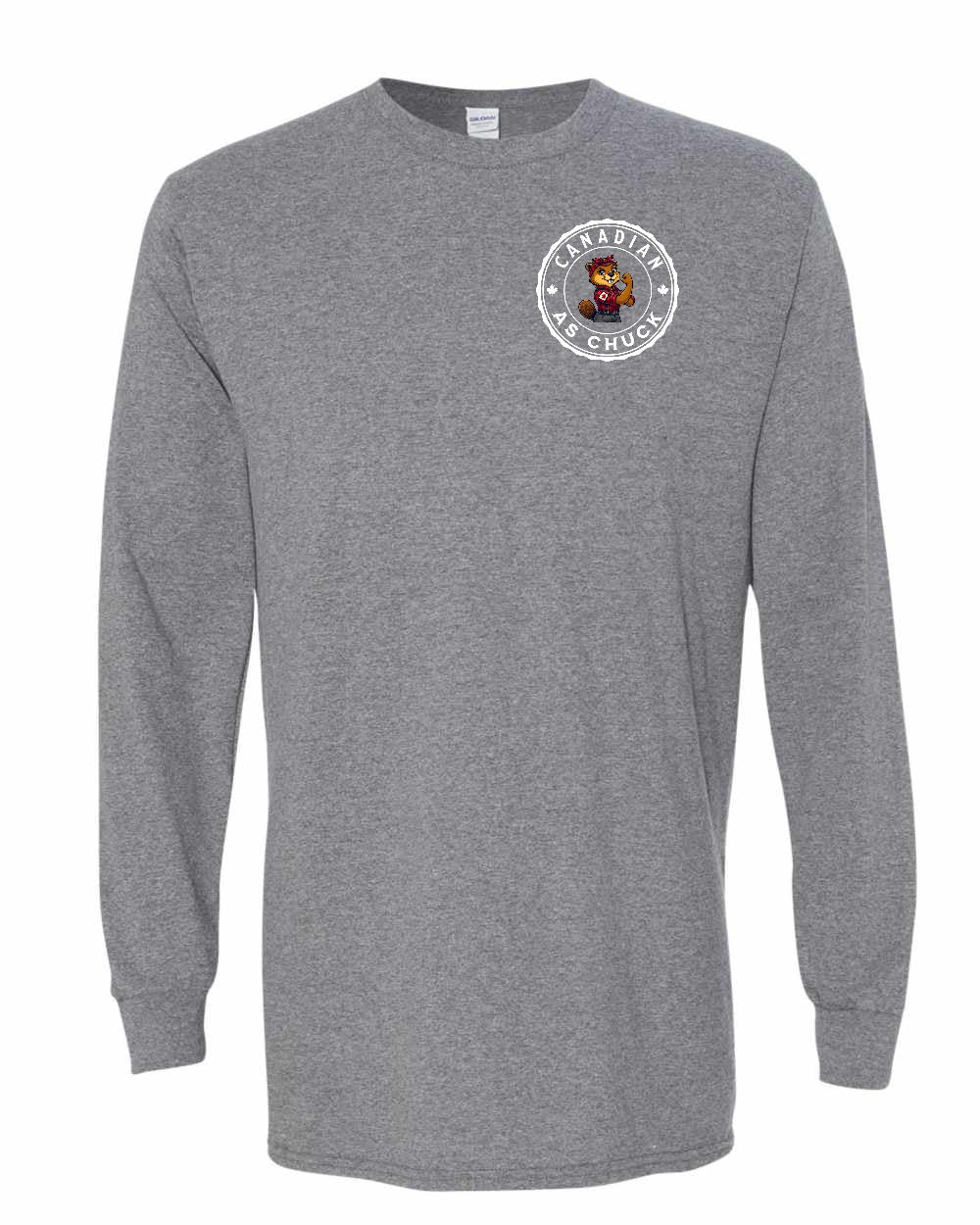 CDN as Chuck Rosie Flex Left Chest and Back Long Sleeve - Gildan Canada (sewn Internationally) - Unisex