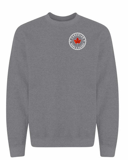 Canadian Born & Rasied Left Chest Crewneck