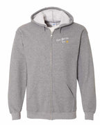 CB Guy Yellow Compass Left Chest and Back Zip Hoodie - Unisex