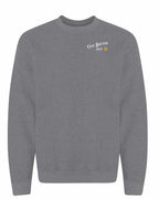 CB Guy Yellow Compass Left Chest and Back Crewneck Sweatshirt - Unisex