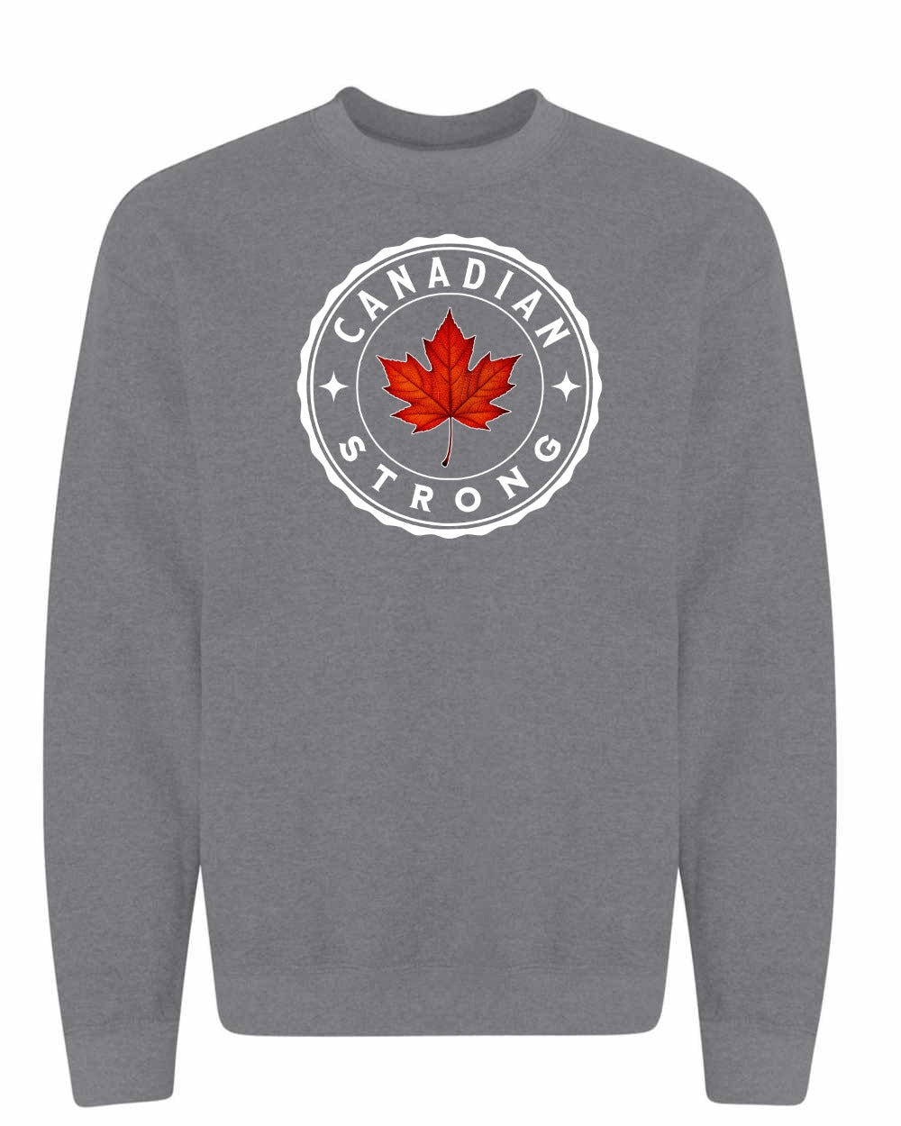 Canadian Strong Leaf Crewneck Sweatshirt - Gildan Canada (sewn Internationally) - Unisex