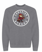 Canadian Strong Beaver Crewneck Sweatshirt - Gildan Canada (sewn Internationally) - Unisex