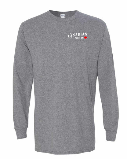 Canadian Woman Left Chest and Back Long Sleeve