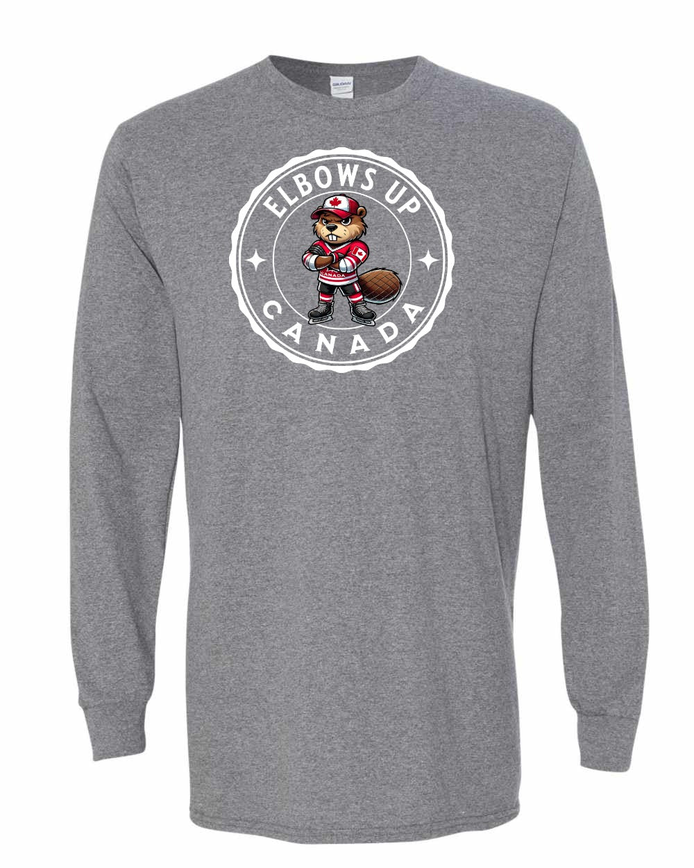 Elbows up Beaver Long Sleeve - Gildan Canada (sewn Internationally) - Unisex