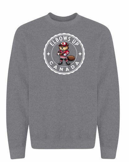 Elbows up Beaver Full Crewneck