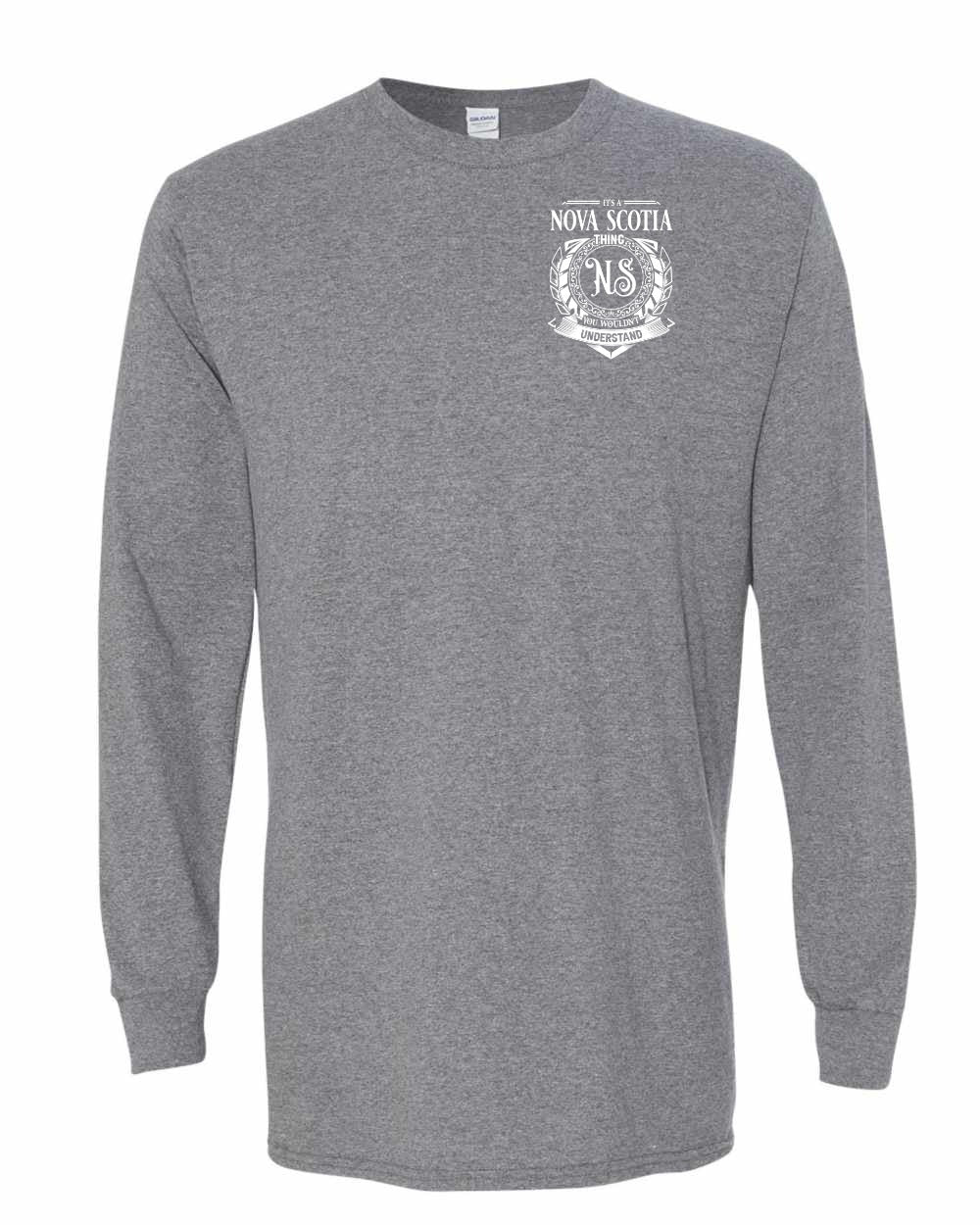 It's  A Nova Scotia Thing Left Chest Long Sleeve Tee