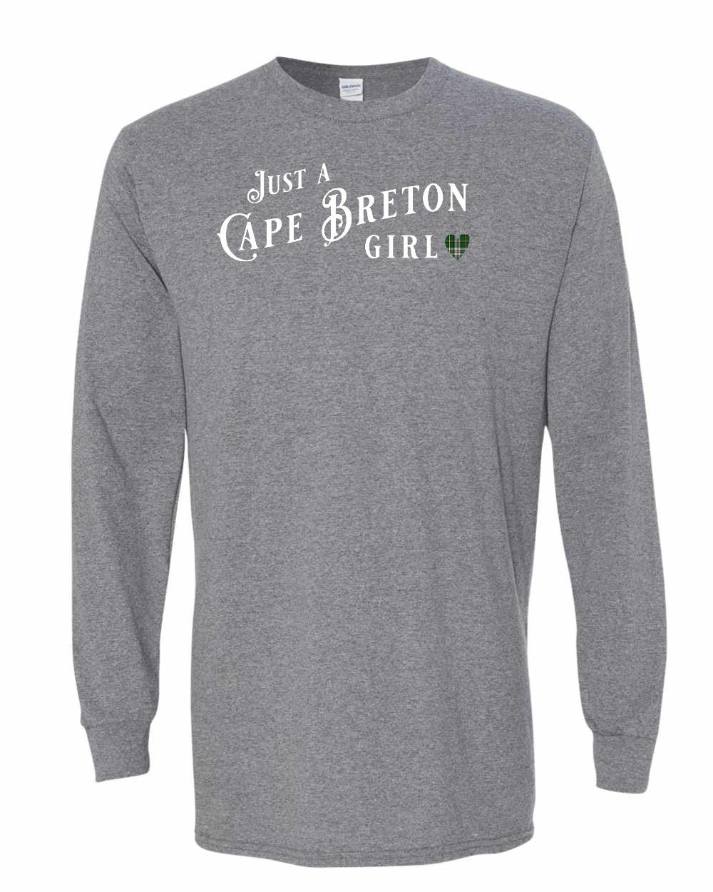 Just a Cape Breton Girl Tartan Full Long Sleeve Tee