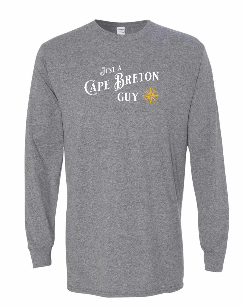 Just a Cape Breton Guy yellow Full Long Sleeve Tee