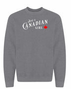 Just a canadian Girl Crewneck Sweatshirt - Gildan Canada (sewn Internationally) - Unisex