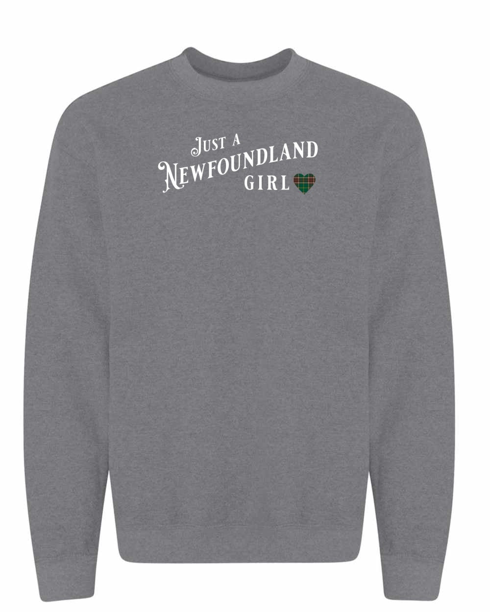 Just a Newfoundland Girl Tartan Full Crewneck Sweatshirt