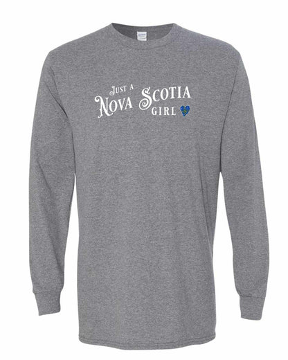 Just a Nova Scotia Girl Tartan Full Long Sleeve Tee