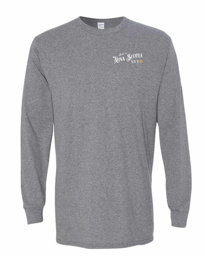 Just a Nova Scotia Guy yellow Left Chest Long Sleeve Tee