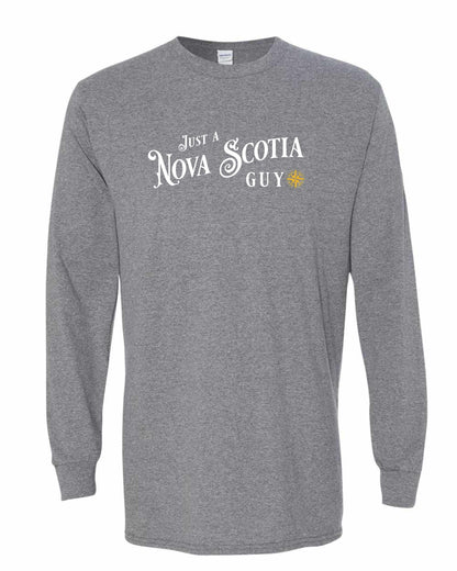 Just a Nova Scotia Guy yellow Full Long Sleeve Tee