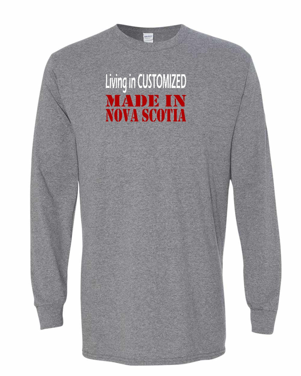 Living in Custom Made in NS Long Sleeve Tee - Unisex