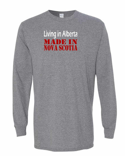 Living Alberta Made in Nova Scotia Full Long Sleeve Tee