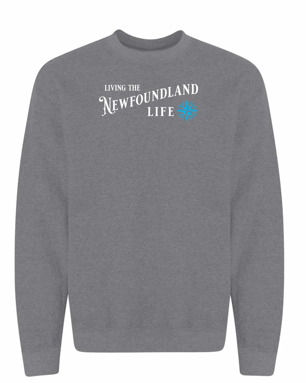 Living the Newfoundland Life blue Full Crewneck Sweatshirt
