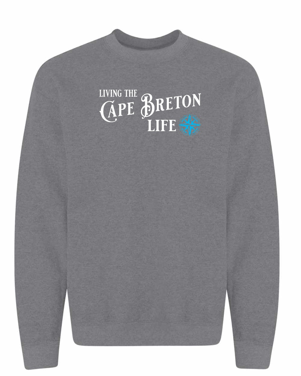 Living the Cape Breton Life blue Full Crewneck Sweatshirt