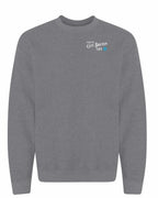 Living the CB Life blue Left Chest and Back Crewneck Sweatshirt - Unisex