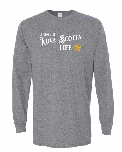 Living the Nova Scotia Life yellow Full Long Sleeve Tee