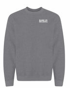 Made In NS ( White Lettering) Left Chest and Back Crewneck Sweatshirt - Unisex