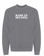 Made In NS ( White Lettering) Crewneck Sweatshirt - Unisex