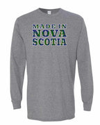 Made In NS ( Tartan Lettering) Long Sleeve Tee - Unisex