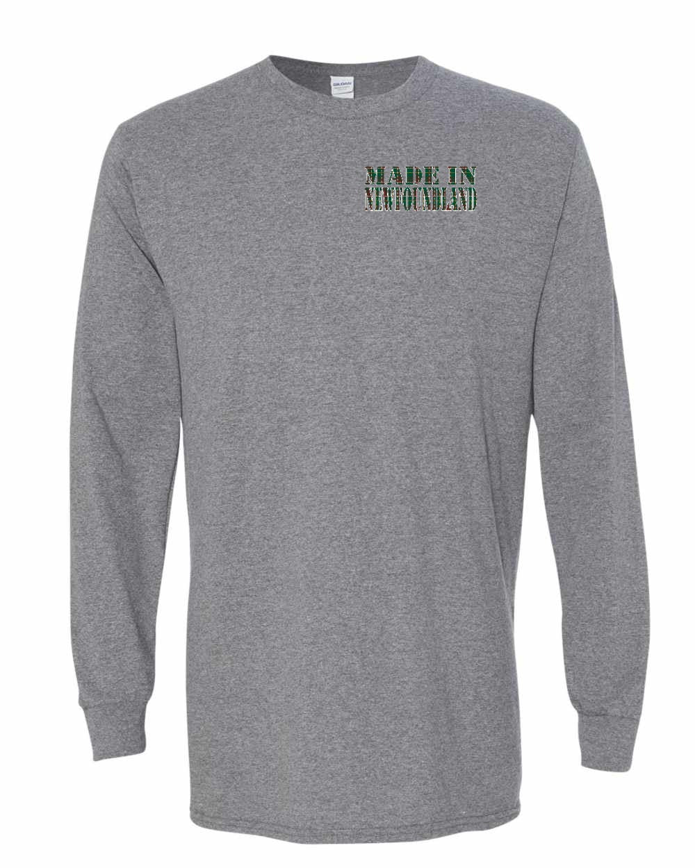 Made In NFLD ( Tartan Lettering) Left Chest Long Sleeve - Unisex