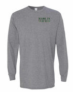 Made In NFLD ( Tartan Lettering) Left Chest Long Sleeve - Unisex