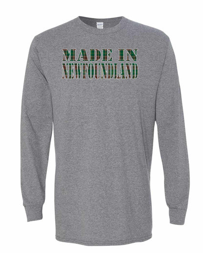 Made In Newfoundland ( Tartan Lettering) Full Long Sleeve