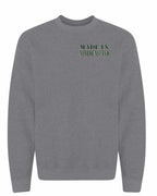 Made In NFLD ( Tartan Lettering) Left Chest and Back Crewneck Sweatshirt - Unisex