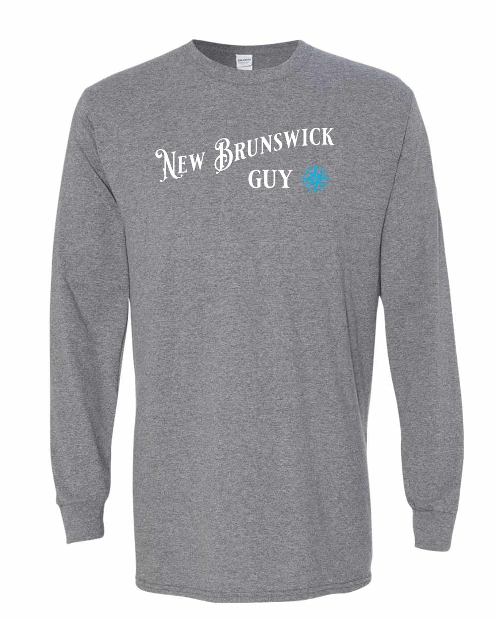 New Brunswick Guy blue Full Long Sleeve Tee