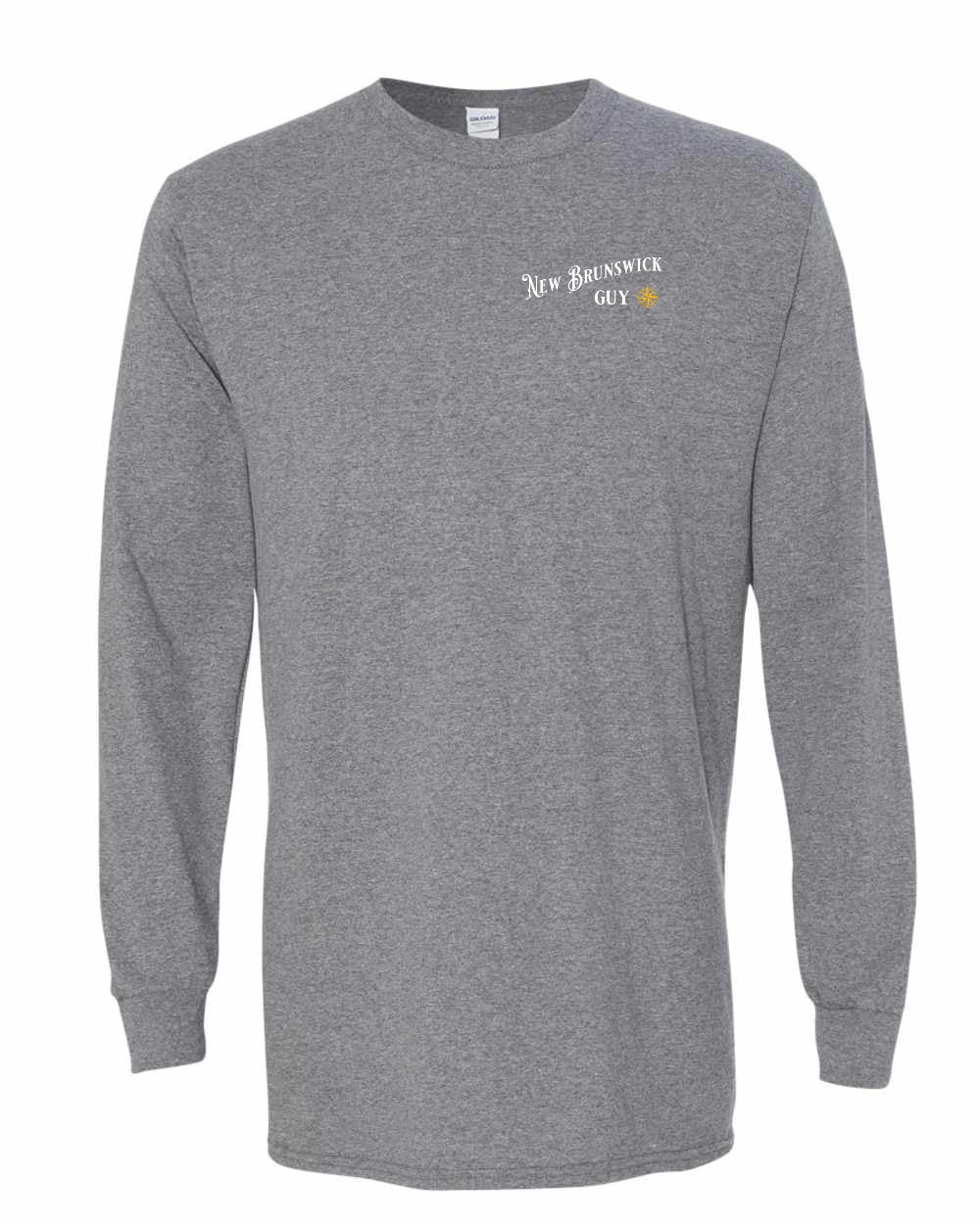 NB Guy Yellow Compass Left Chest Long Sleeve Tee - Unisex