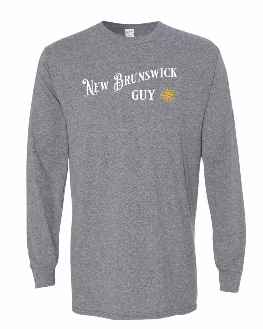 New Brunswick Guy yellow Full Long Sleeve Tee