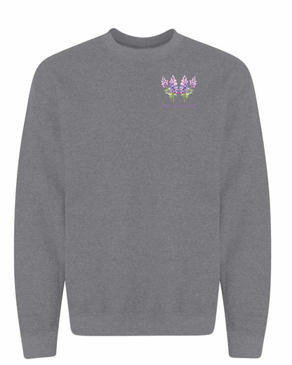 New Brunswick Lupins Left Chest and Back Crewneck Sweatshirt