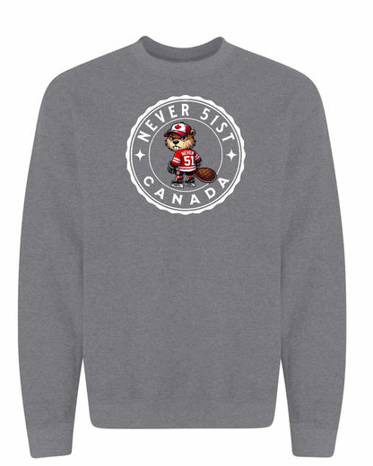 Never 51st Beaver Full Crewneck
