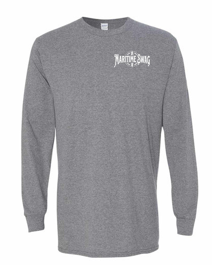 Maritime Swag Logo Left Chest and Back Long Sleeve Tee