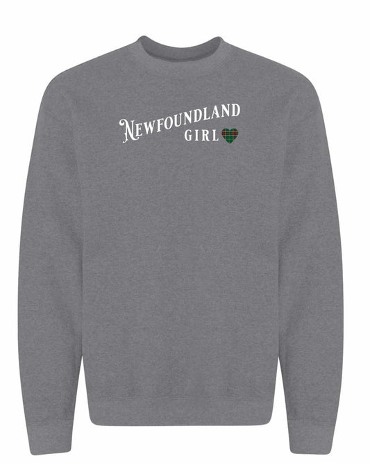 Newfoundland Girl Tartan Full Crewneck Sweatshirt