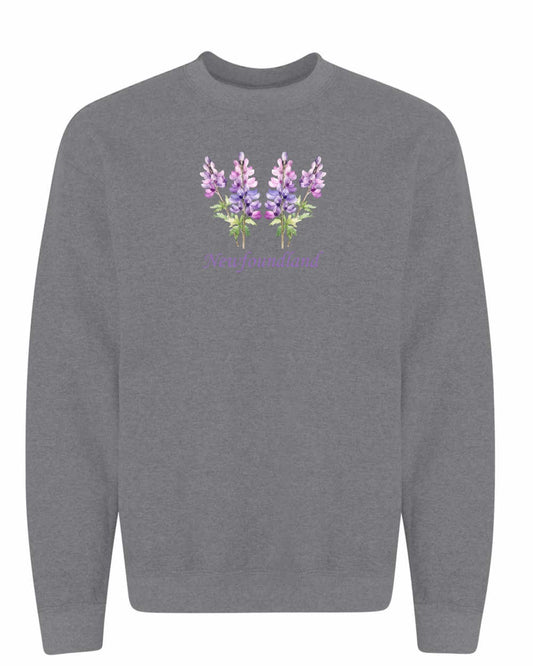 Newfoundland Lupins Full Crewneck Sweatshirt