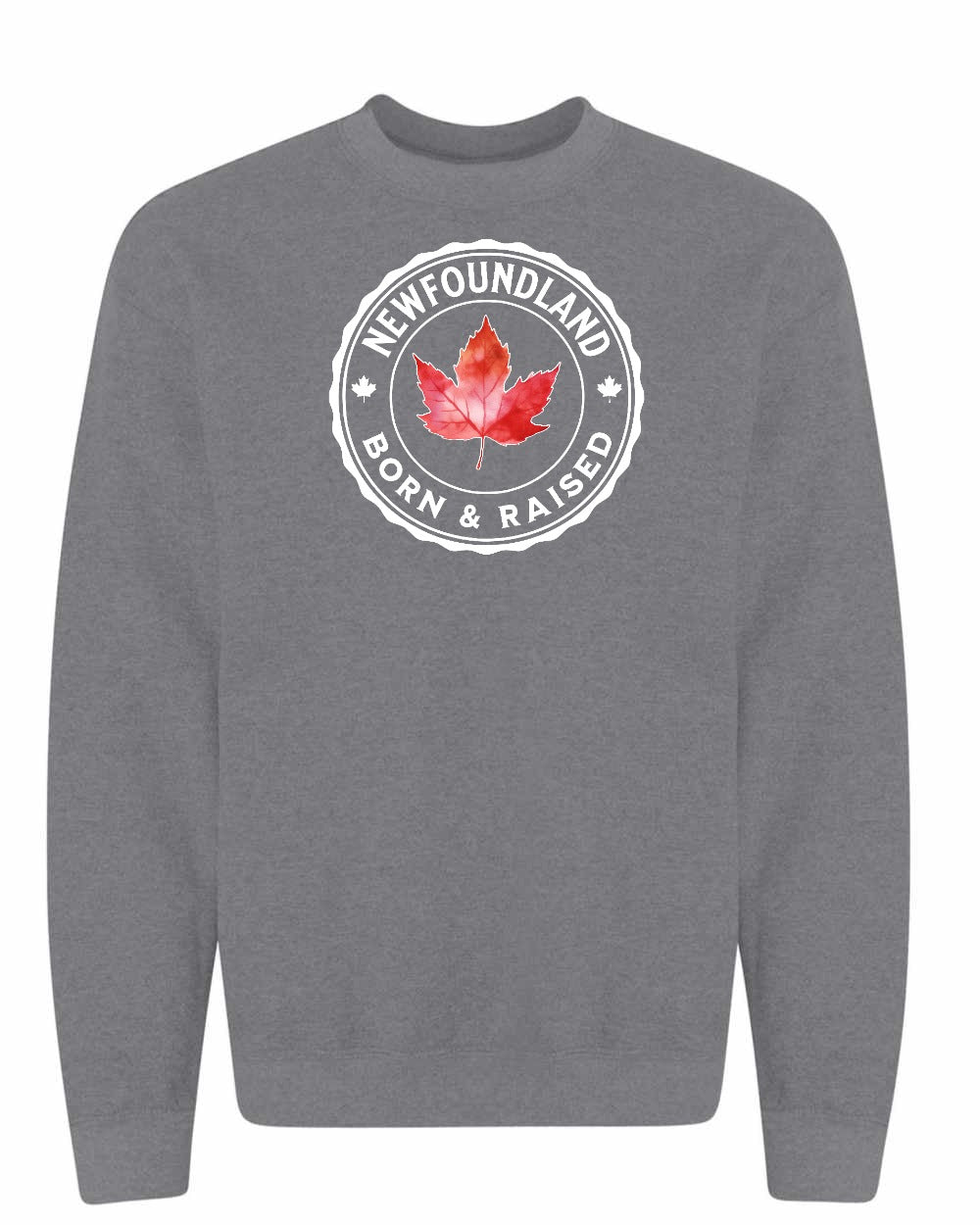 Born and Raised NFLD Crewneck Sweatshirt - Gildan Canada (sewn Internationally) - Unisex