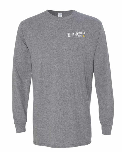 Nova Scotia Diva Left Chest and Back Long Sleeve Tee