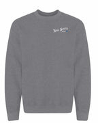 NS Girl Tartan Heart Left Chest and Back Crewneck Sweatshirt - Unisex