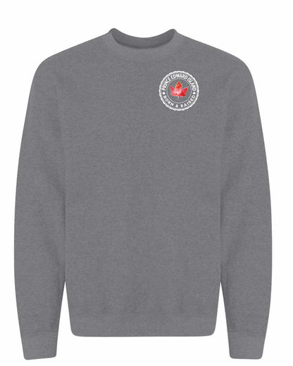 Born and Raised Prince Edward Island Left Chest Crewneck