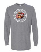 Proud to be Canadian Beaver Long Sleeve - Gildan Canada (sewn Internationally) - Unisex