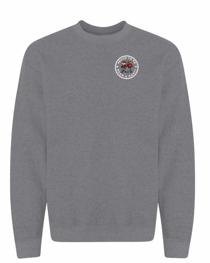 Proud Mean & Nasty Beaver and Moose Left Chest and Back Crewneck