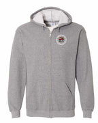 Proud Mean & Nasty Beaver and Moose Left Chest and Back Zip Hoodie - Gildan Canada (sewn Internationally) - Unisex